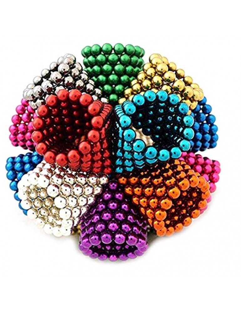 Neo Cubes 216 Pieces 5mm Magnetic Balls Rainbow Colors