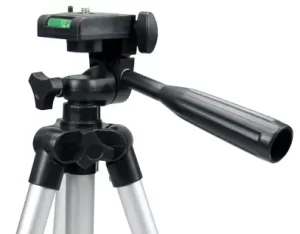 A three-way head tripod for a cell phone