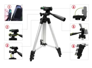 Six steps for using a tripod for your cell phone and camera